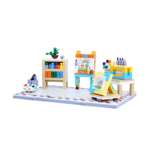 Colorful Studio brick scene, right view