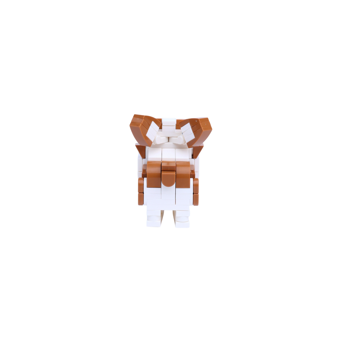 Corgi dog brick figure, back view