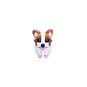 Corgi dog brick figure, main product view