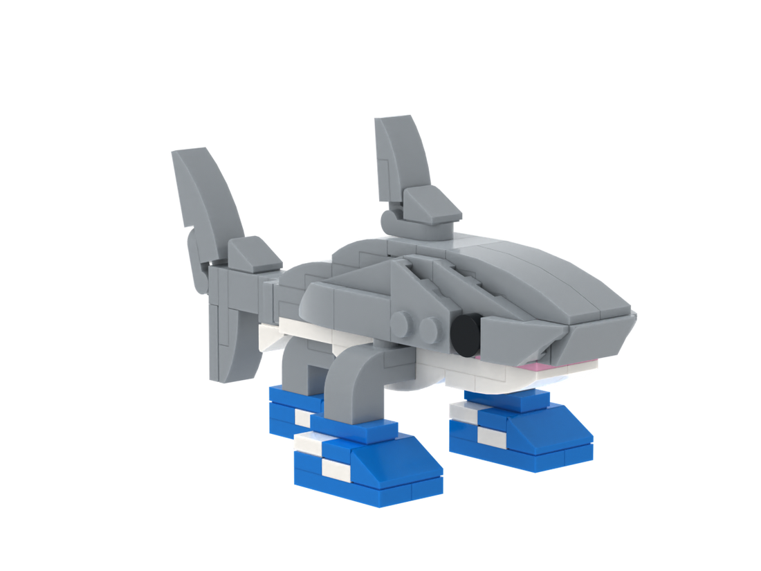 Shoe Fin Walker custom brick figure