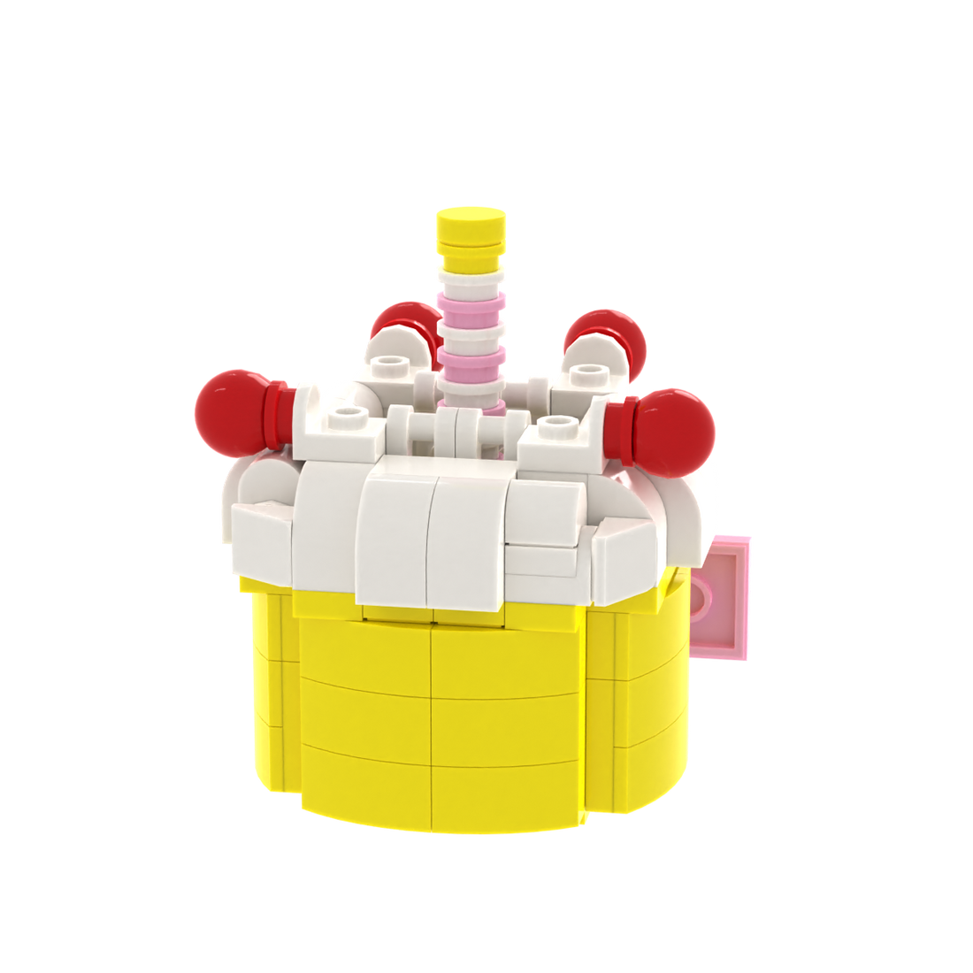 Cute Cartoon Cake brick scene accessory, detail view 1