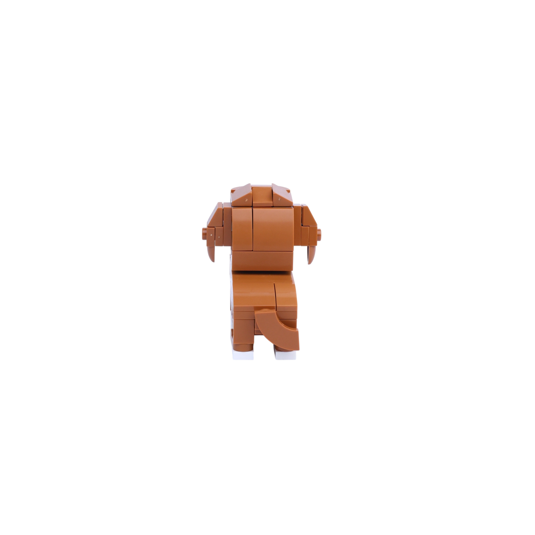 Dachshund dog brick figure, back view