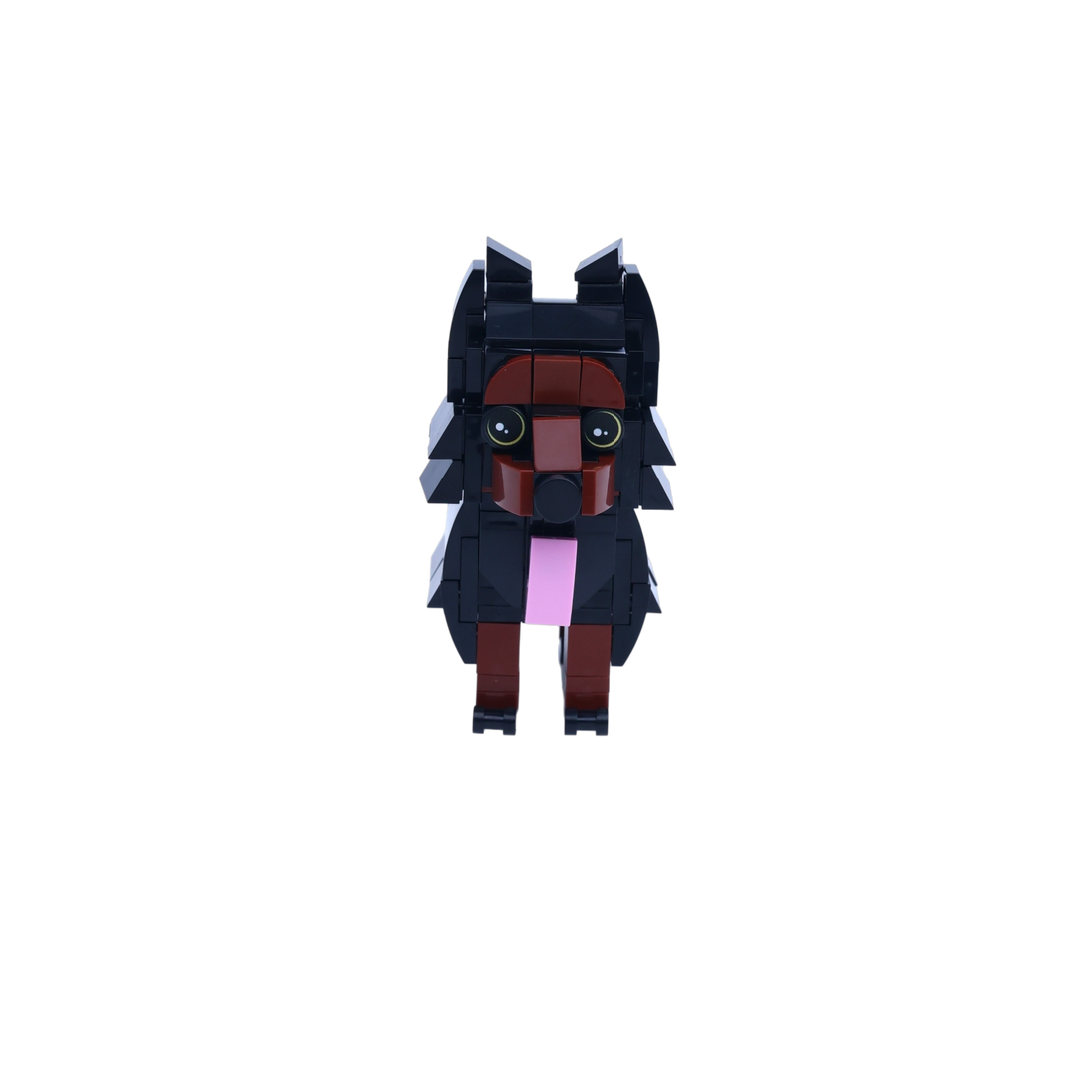 Doberman dog brick figure, main product view