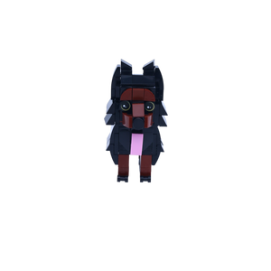 Doberman dog brick figure, main product view