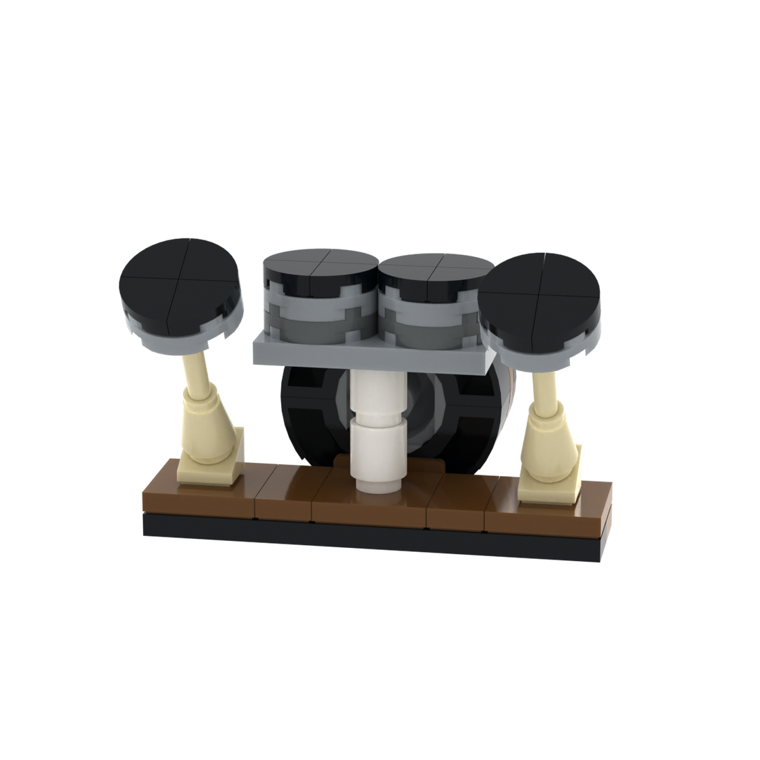 Drum Kit brick scene accessory, detail view 1