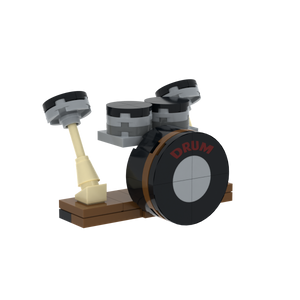 Drum Kit brick scene accessory, right-side view