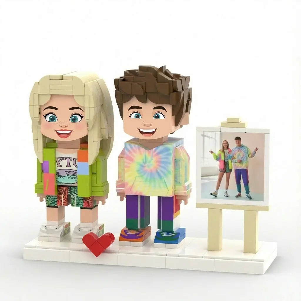 Mini U - Duo | Custom Personalized 3D Brick Figure Mini U