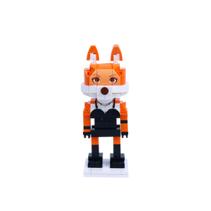 Fox-Eared Boy custom brick figure, main product view