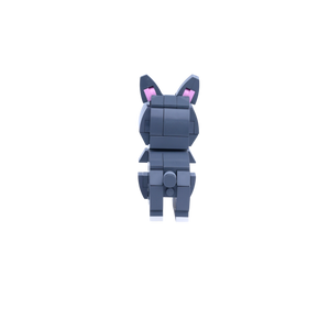 French Bulldog dog brick figure, back view