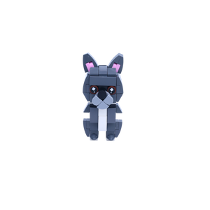 French Bulldog dog brick figure, main product view