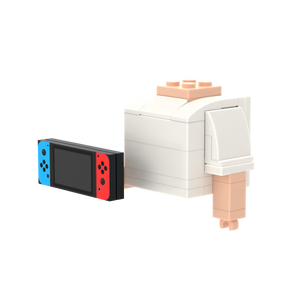 Game Console brick figure accessory, right-side view