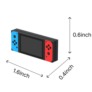 Game Console brick figure accessory, size guide