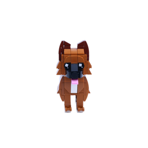 German Shepherd dog brick figure, main product view