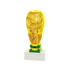 Golden Trophy brick scene accessory, detail view 1