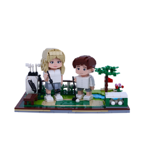 Golf Buddies brick scene, lifestyle view