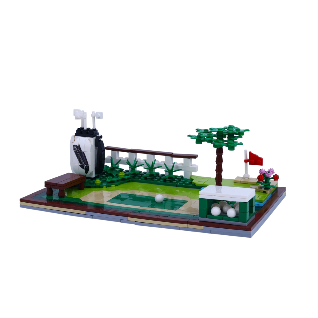 Golf Buddies brick scene, right view