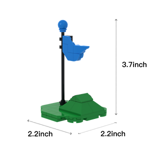 Golf Hole Flag brick scene accessory, size guide