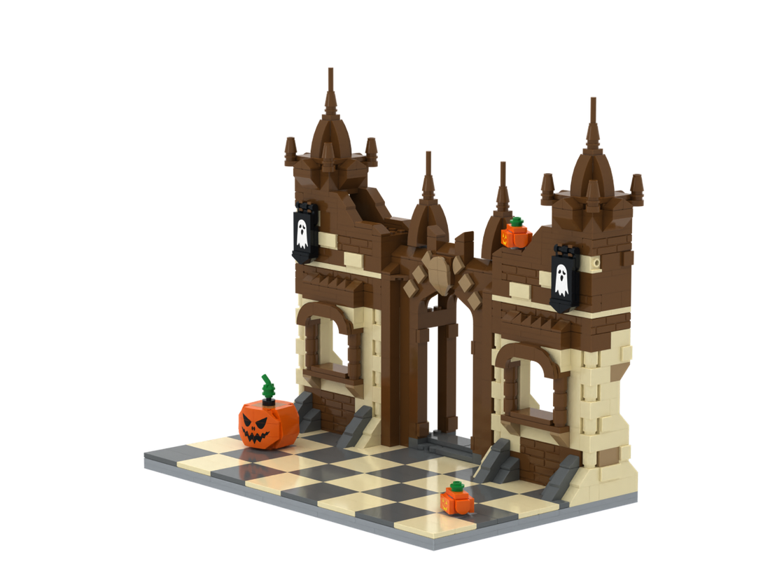 Halloween · Castle brick scene, right view