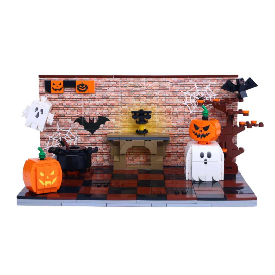 Halloween · Haunted Hangout brick scene, main product view
