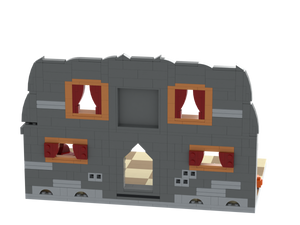 Halloween · Vampire House brick scene, back view