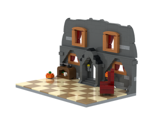 Halloween · Vampire House brick scene, right view