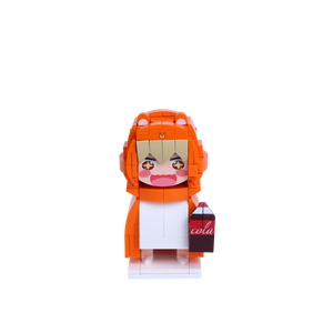 Hamster-Hooded Homebody custom brick figure, main product view