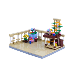 Lazy Sunday Garden brick scene, right view