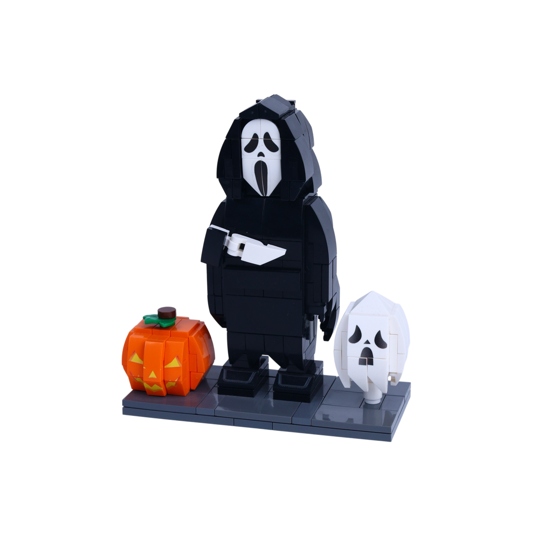 Midnight Fright custom brick figure, right-side view