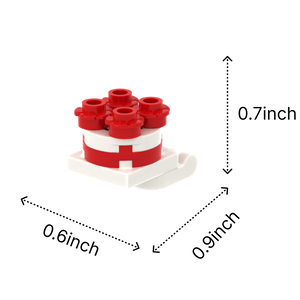 Mini Cake brick figure accessory, size guide