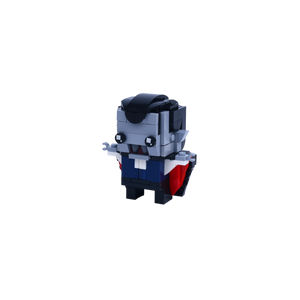 mini vampire brick art collectible, right-side view