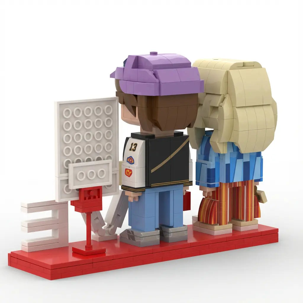 Mini U - Duo | Valentine's Polaroid LOVE Custom Couple Brick Figures Mini U