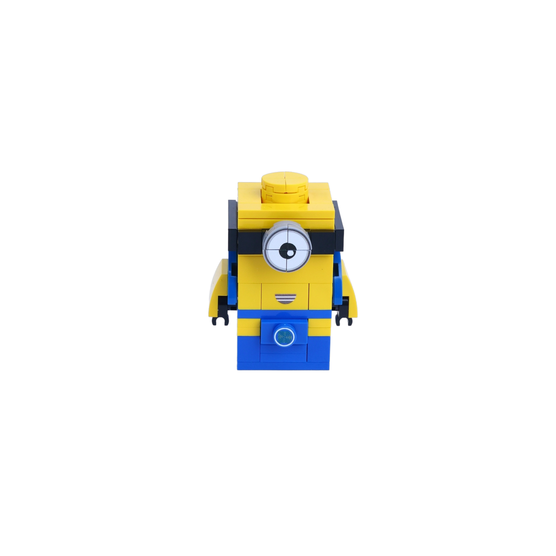 One-Eye Yellow Block Sprite brick art collectible, main product view