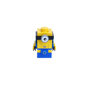 One-Eye Yellow Block Sprite brick art collectible, main product view