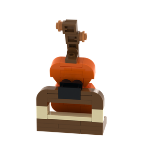 Orange Guitar brick scene accessory, detail view 1