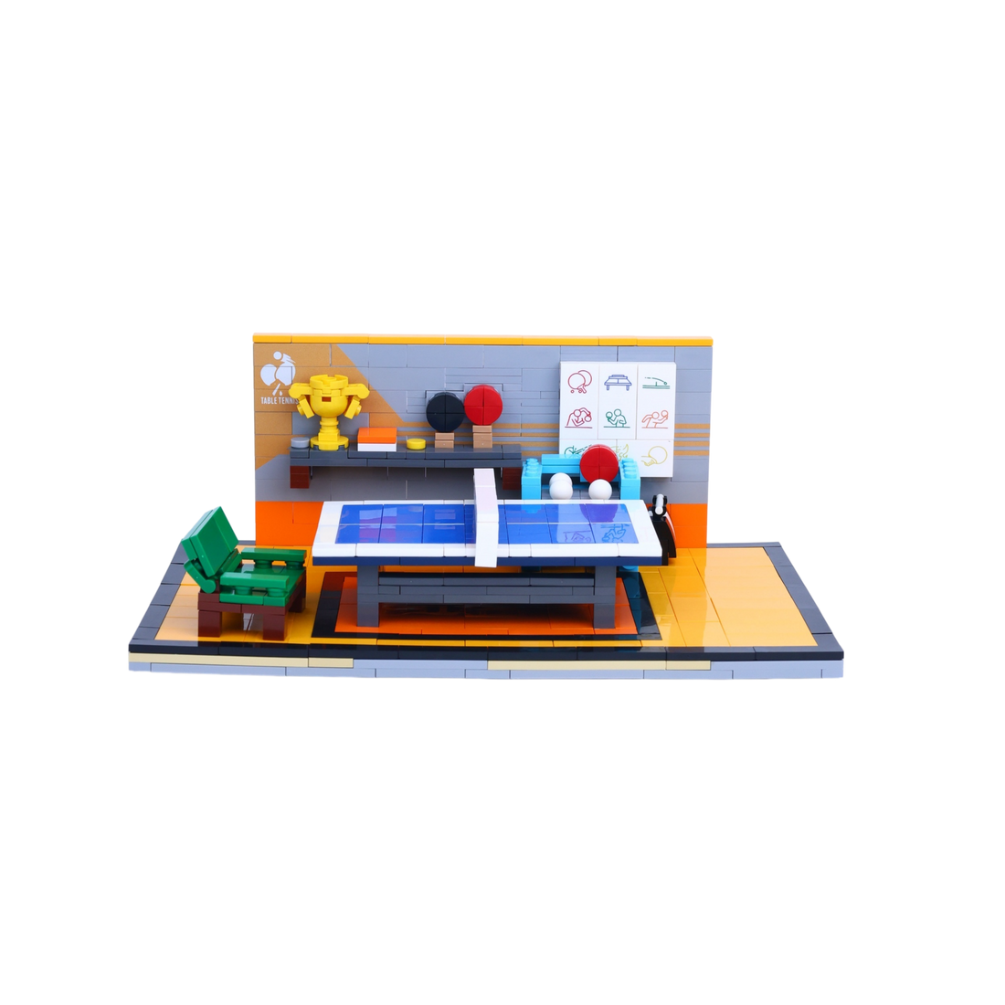 Ping Pong Pals brick scene, main product view