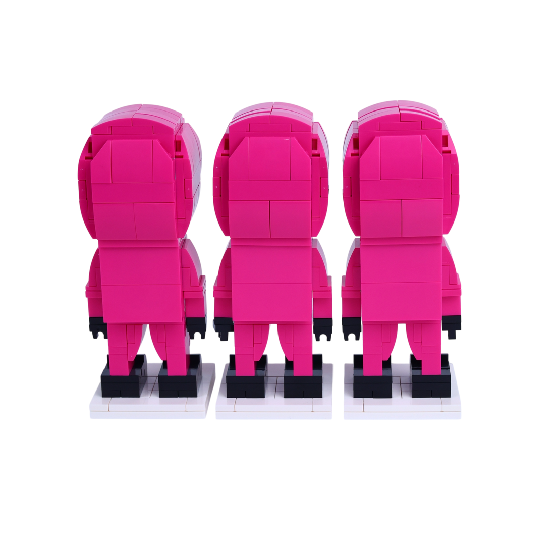 Player △ brick figure, back view