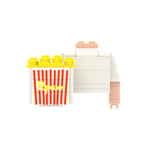 Popcorn brick figure accessory, main product view