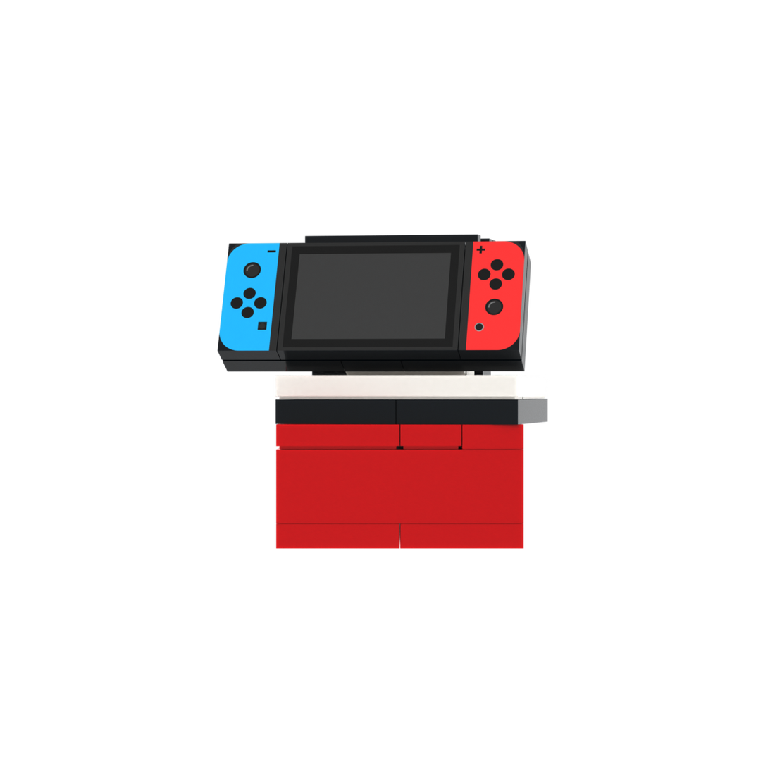 Portable Game Console With Base brick scene accessory, left-side view