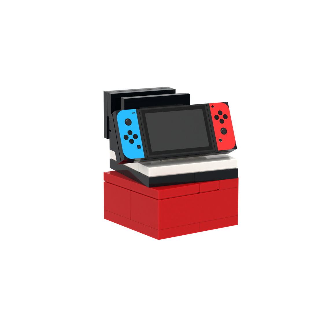 Portable Game Console With Base brick scene accessory, right-side view