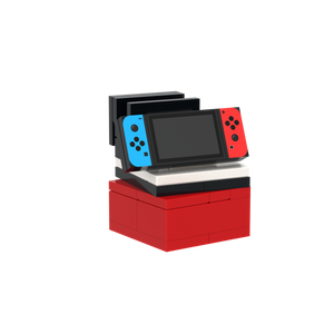 Portable Game Console With Base brick scene accessory, right-side view
