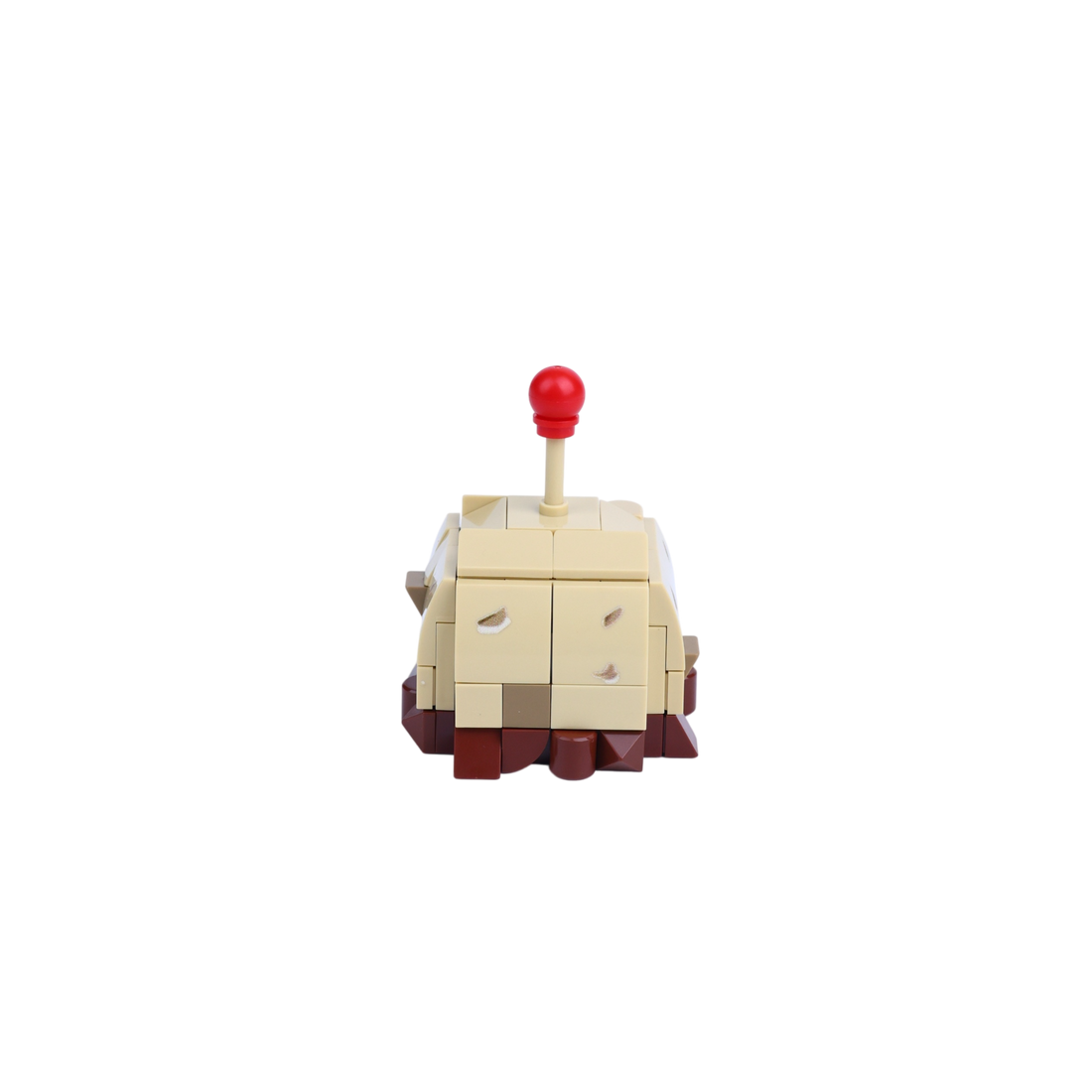 Potato Defense Character brick art collectible, back view