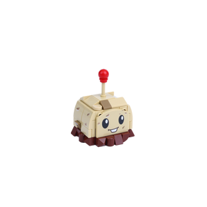 Potato Defense Character brick art collectible, left-side view