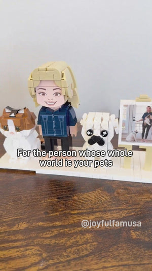 Build Your Own | Custom 3D Brick Figure Set with Pets — Paw U Collection