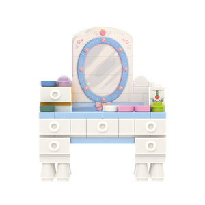 Princess Style Dressing Table brick scene accessory, left-side view