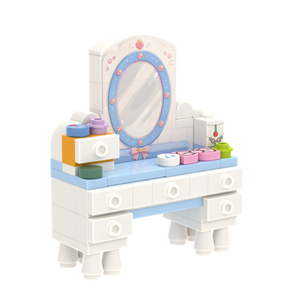 Princess Style Dressing Table brick scene accessory, right-side view