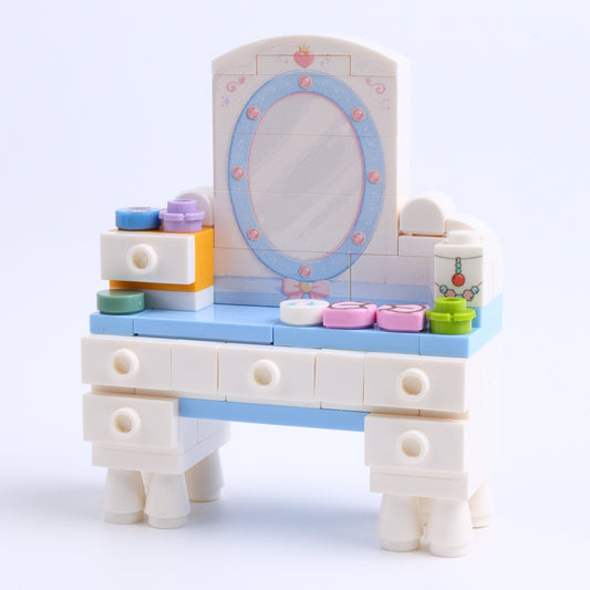 Princess Style Dressing Table brick scene accessory, right-side view