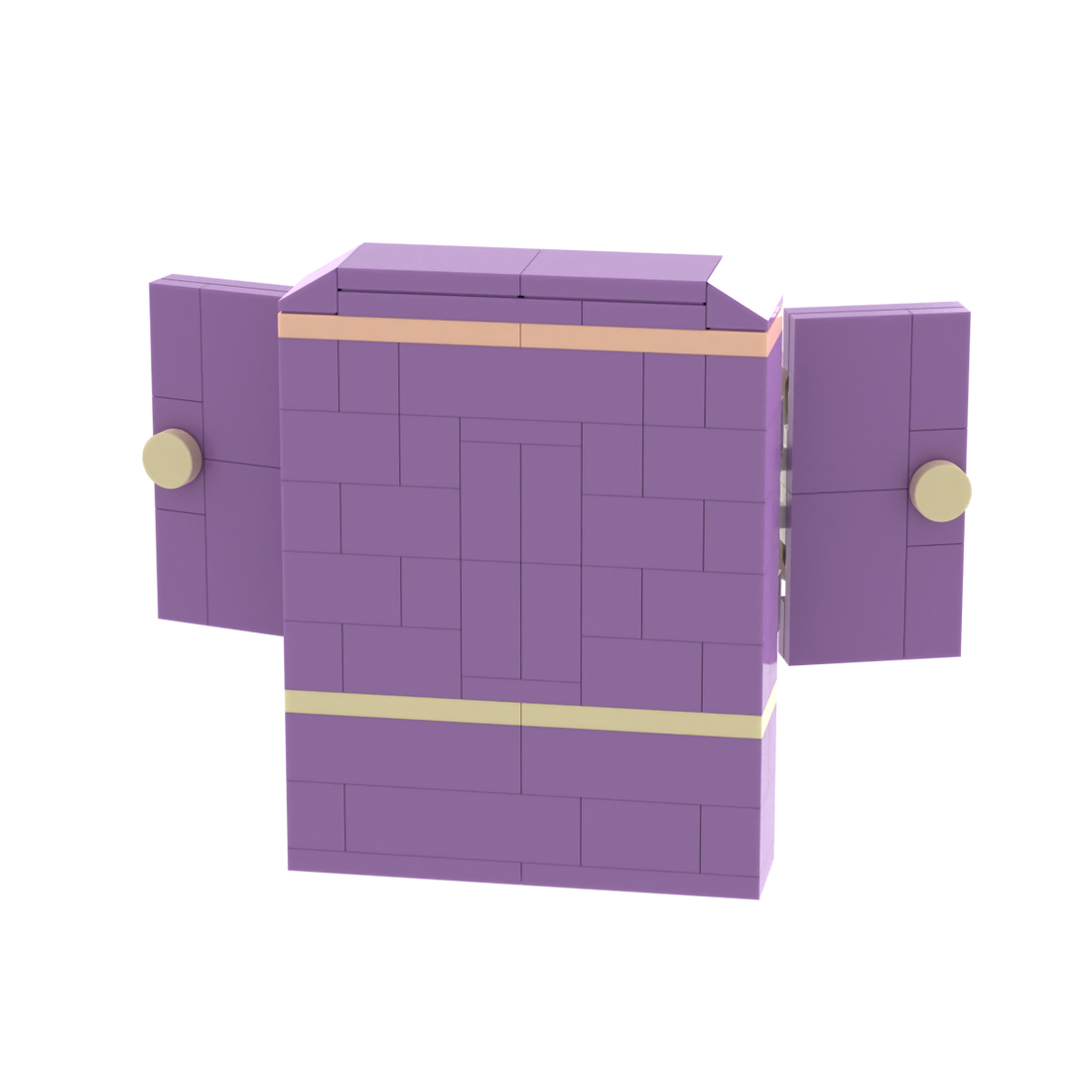 Purple Double-door Storage Cabinet brick scene accessory, detail view 1
