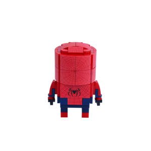 Red Block Spider brick art collectible, back view