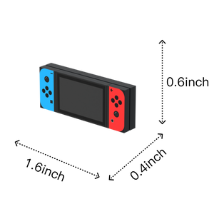 Red-Blue Handheld Game Console brick figure accessory, size guide