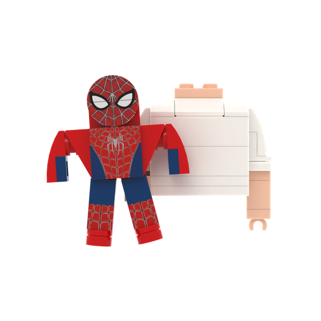 Red-Blue Web Pattern Figure
